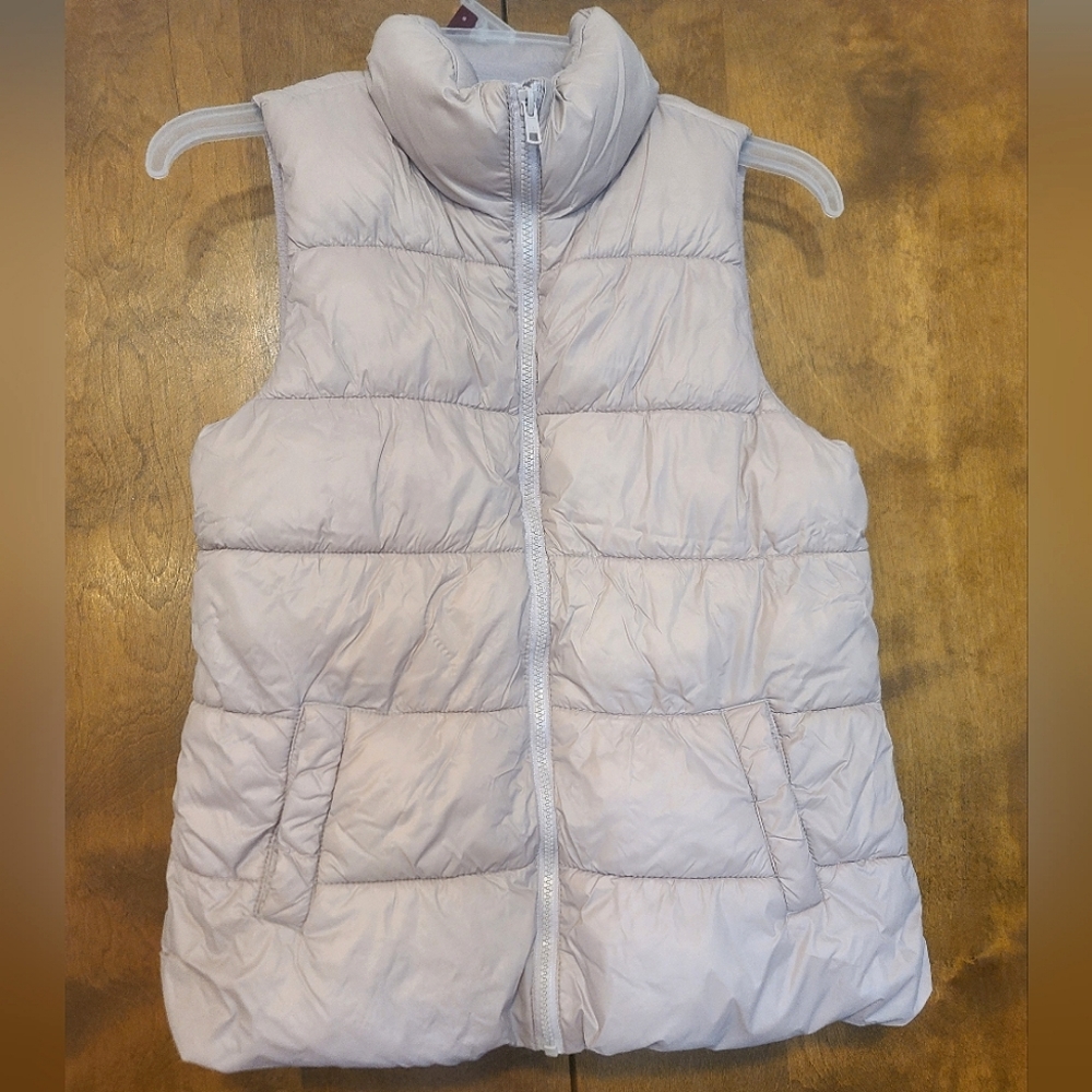Old Navy Pink Sleeveless Full Zip Puffer Vest Size XS